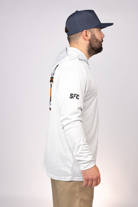 Side view of Aluminum Third Coast Renegades Performance Hoodie