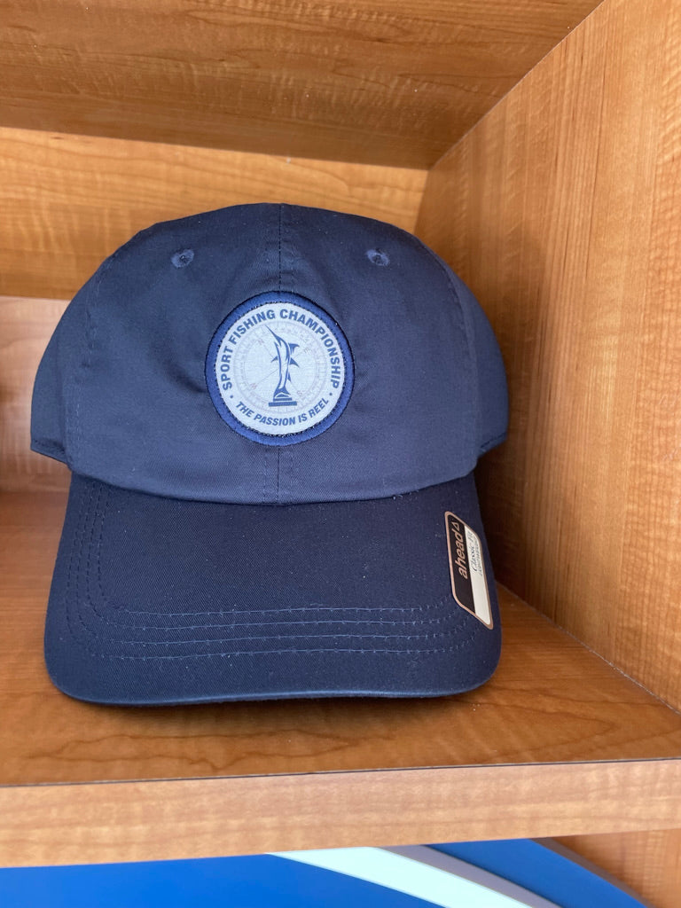 Navy Badged Trucker Hat