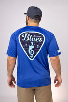 Rear view of Royal Mississippi Blues Performance Tee