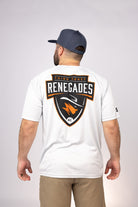 Rear view of Aluminum Third Coast Renegades Performance Tee