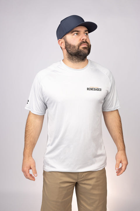 Front view of Aluminum Third Coast Renegades Performance Tee
