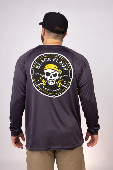 Rear view of Graphite West Florida Black Flags LS Performance