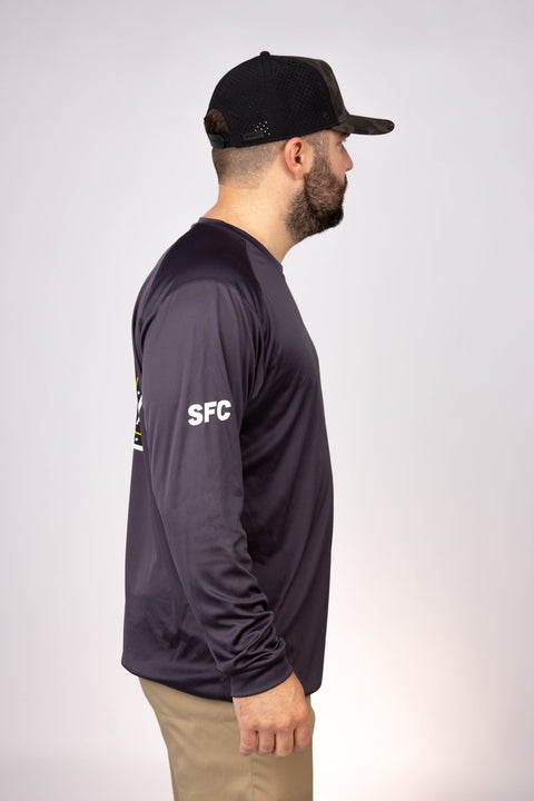 Side view of Graphite West Florida Black Flags LS Performance