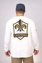 Rear view of White Louisiana Canyons LS Performance