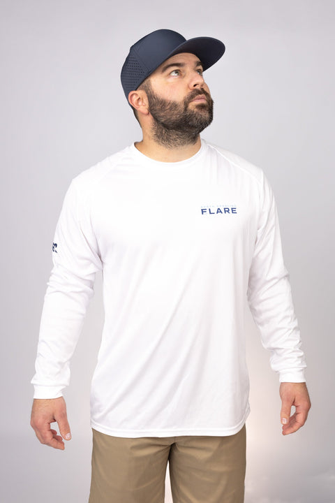 Front view of White North Carolina Flare LS Performance