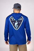 Rear view of Royal Mississippi Blues Performance Hoodie