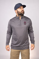 Front view of Graphite East Coast Remix Quarter Zip