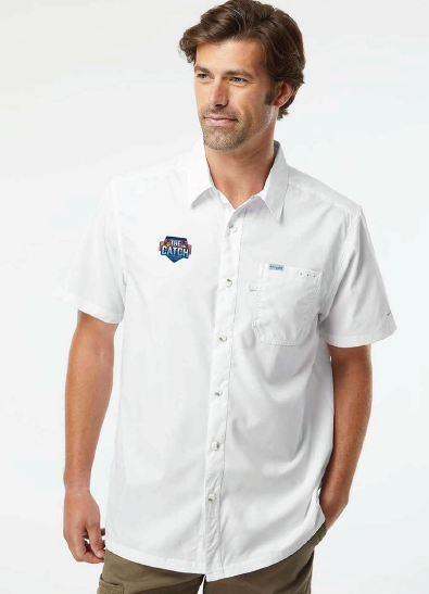 White Columbia Slack Tide Short Sleeve Shirt